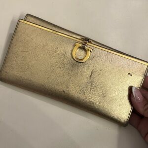 Gold Salvatore Ferragamo Wallet
